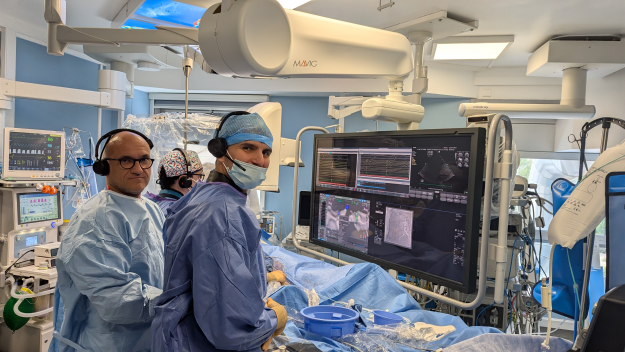 Intervention salle de rythmologie ablation FA